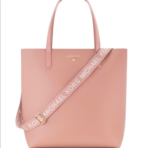 Michael Kors Handbags - Michael Kors Pink Tote Crossbody with Strap VEGAN leather